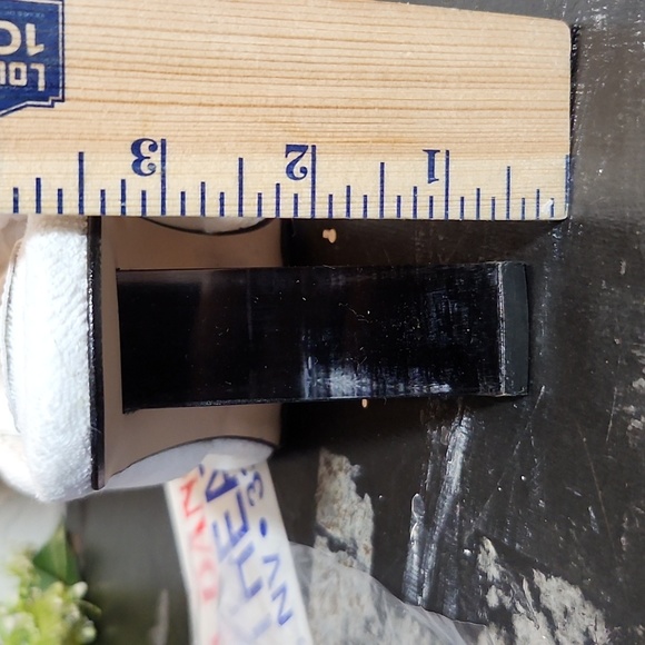 GOOD AMERICAN White Terry Sandal Transparent Heel Style GA077TX Size 8 - Picture 8 of 9